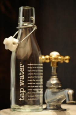 glass water bottle